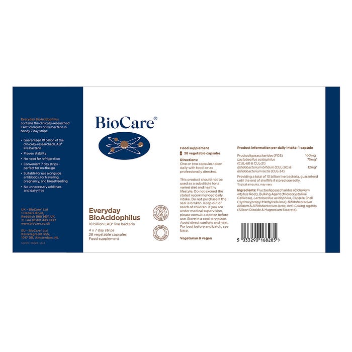 Everyday BioAcidophilus 28 Capsules