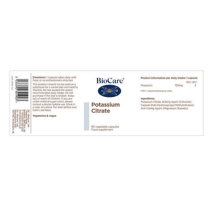 Potassium Citrate 90 Capsules