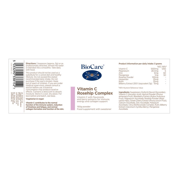 Vitamin C Rosehip Complex 150g