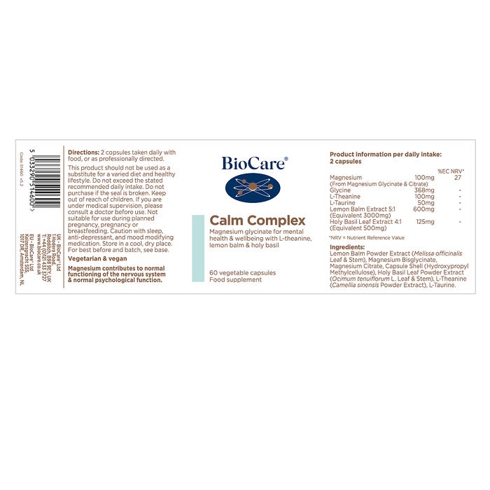 Calm Complex 60 Capsules