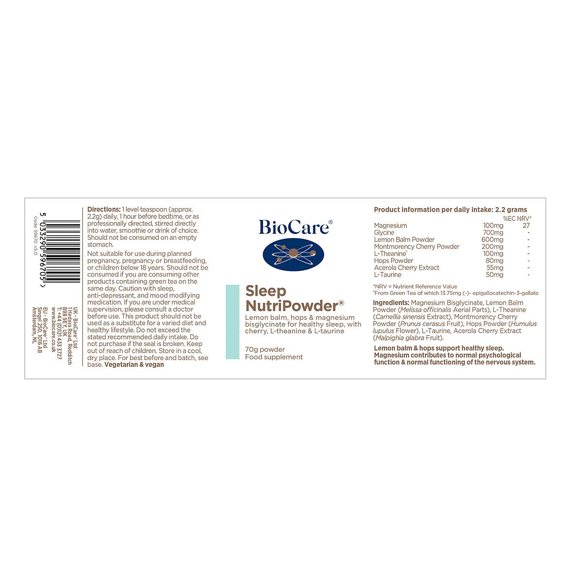 Sleep NutriPowder 70g