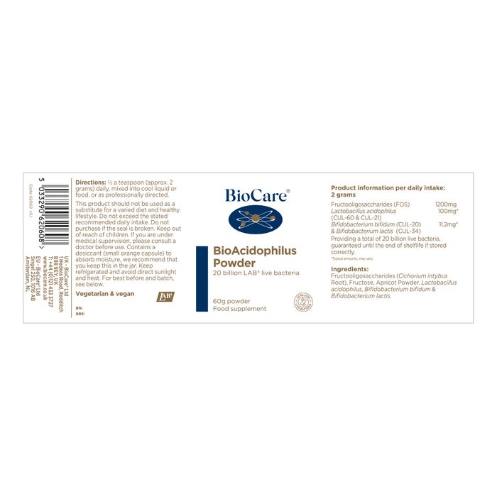 BioAcidophilus Powder 60g