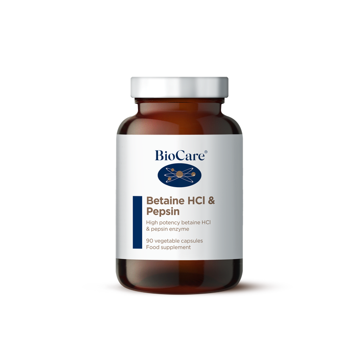 Betaine HCL & Pepsin 90 Capsules