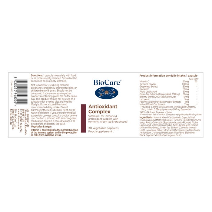 Antioxidant Complex 30 Capsules