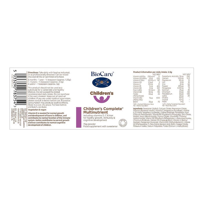 Children's Complete Multinutrient 75g