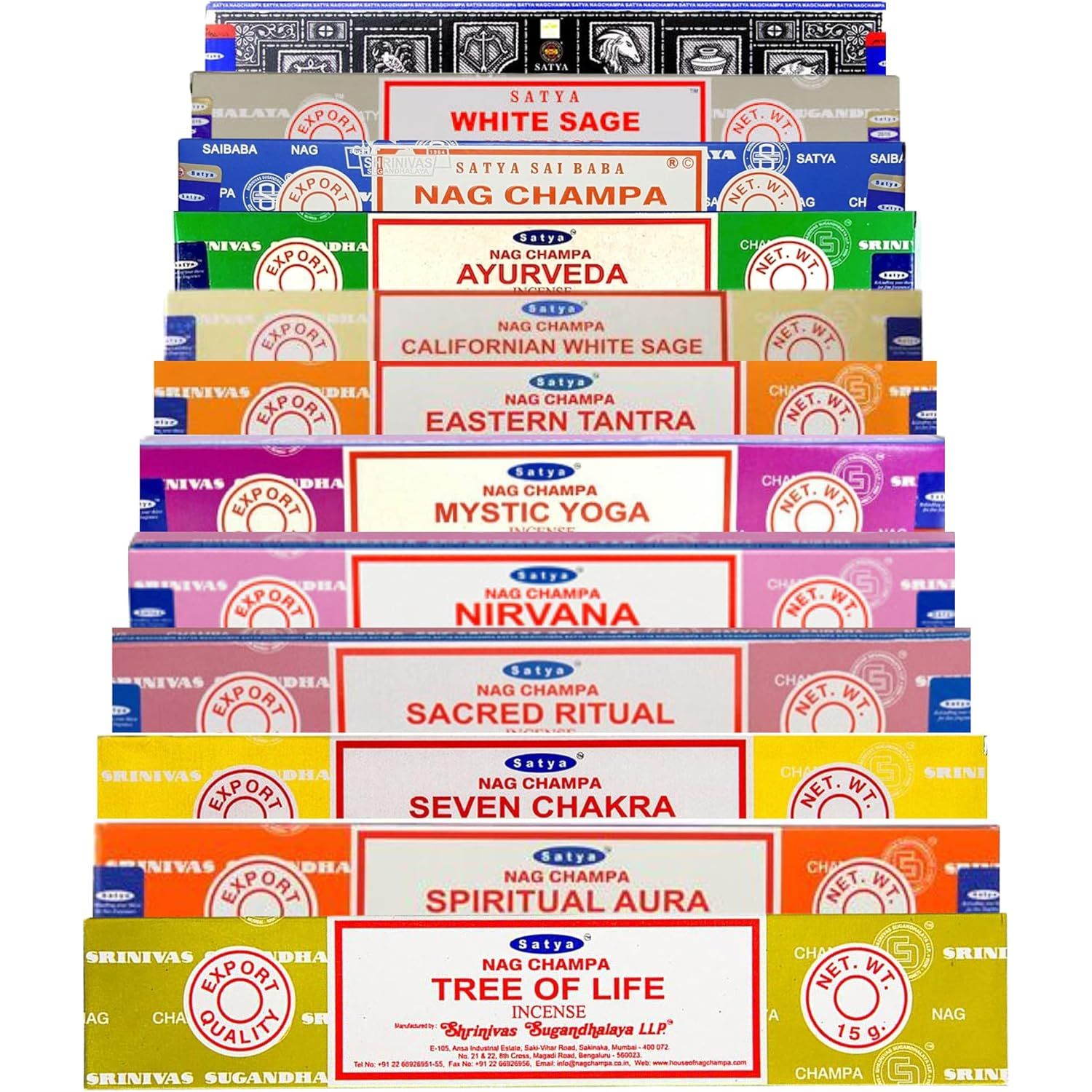 Satya X5 Bundle Of Random Incense