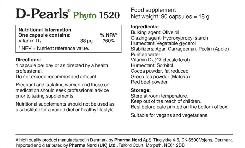 D-Pearls Green 1520IU 38mcg