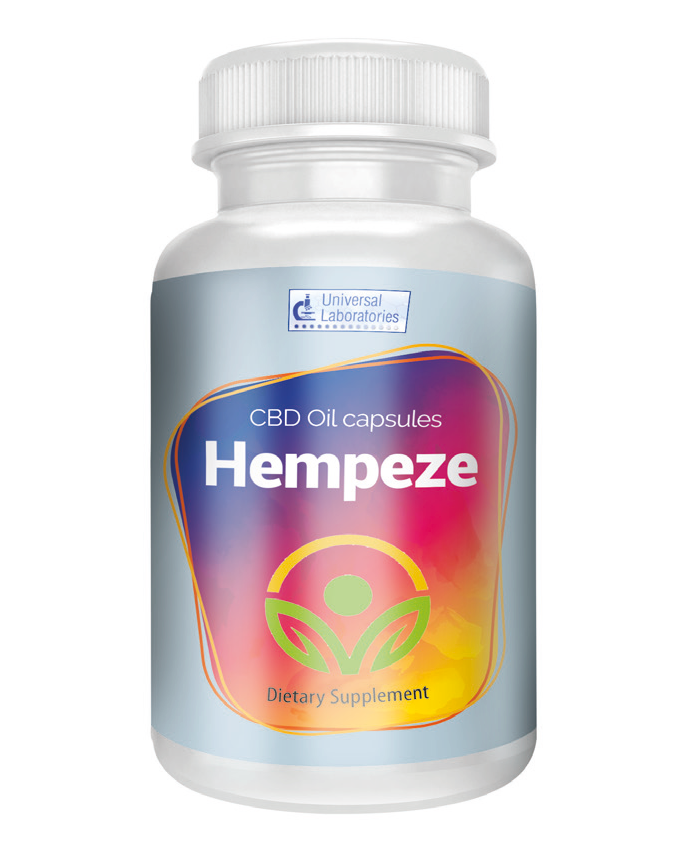 Universal Laboratories Hempeze CBD Oil 15 Capsules
